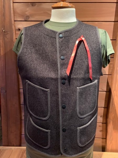 画像1: BROWN'S BEACH EARLY VEST ブラウンズビーチ ベスト OXFORD GREY (1)