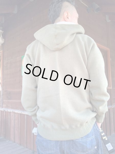 画像8: FULL COUNTフルカウントAFTER HOOD SWEAT SHIRTS MOTHER COTTON OLIVE (8)