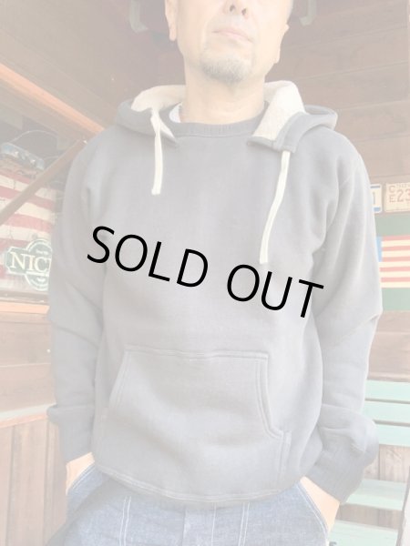 画像7: FULL COUNTフルカウントAFTER HOOD SWEAT SHIRTS MOTHER COTTON BLACK (7)