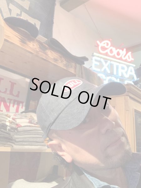 画像6: FULL COUNT フルカウント 6PANEL DENIM F BASEBALL CAP FULLパッチ (6)