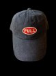 画像1: FULL COUNT フルカウント　6PANEL DENIM F BASEBALL CAP FULLパッチ (1)