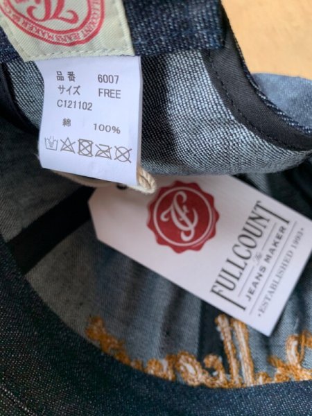 画像5: FULL COUNT フルカウント 6PANEL DENIM F BASEBALL 刺繍 (5)