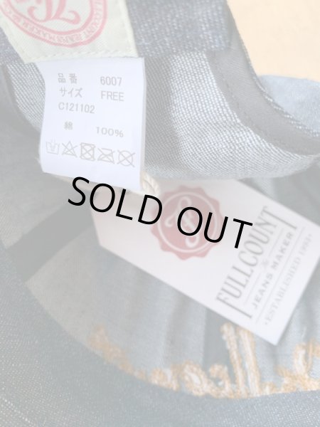 画像5: FULL COUNT フルカウント　6PANEL DENIM F BASEBALL 刺繍 (5)