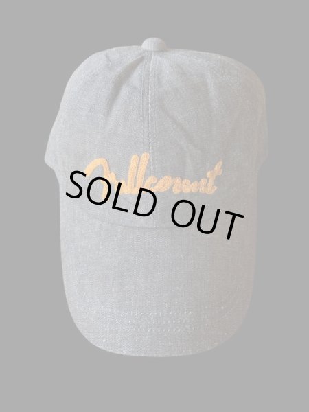 画像1: FULL COUNT フルカウント　6PANEL DENIM F BASEBALL 刺繍 (1)