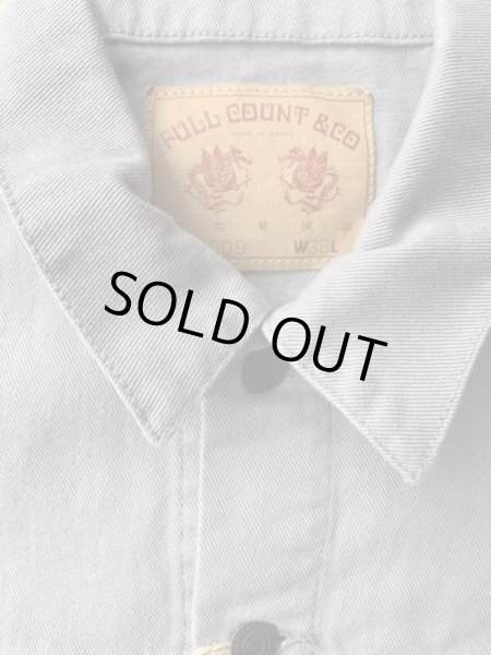 画像6:  FULL COUNT フルカウント Drill Type3 (3rd) Jacket サードタイプカラージャケットStone Blue (6)