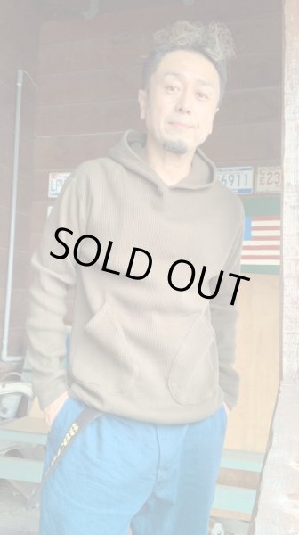 画像7: FULL COUNT(フルカウント)×66別注HEAVY WEIGHT WAFFLE  ワッフルパーカー KHAKI (7)