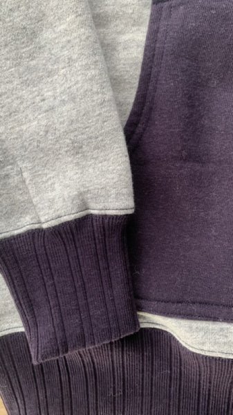 画像5: FULL COUNTフルカウントHOOD SWEAT SHIRTS COTTON  HEATHER GRAY/NAVY (5)