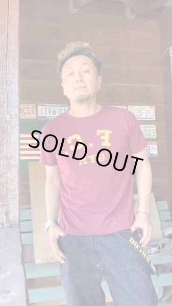 画像6: FULL COUNT(フルカウント)Reversiblu T Shirt  リバーシブルTシャツ ORANGE/BORDEAUX (6)