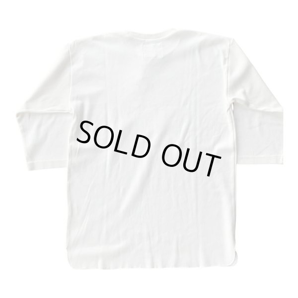 画像2: FULL COUNT(フルカウント)Three Quarter Sleeve Rib T Shirt  WHITE ホワイト (2)