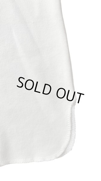 画像4: FULL COUNT(フルカウント)Three Quarter Sleeve Rib T Shirt  WHITE ホワイト (4)