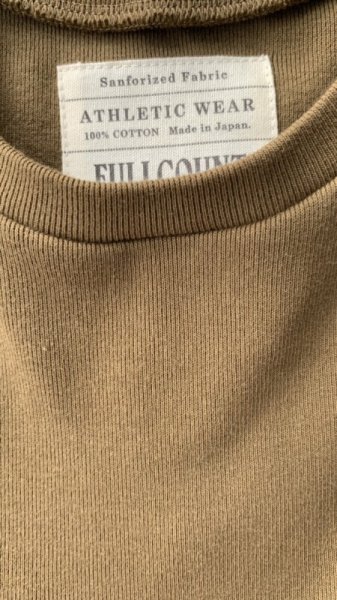 画像3: FULL COUNT(フルカウント)Three Quarter Sleeve Rib T Shirt  KHAKI (3)