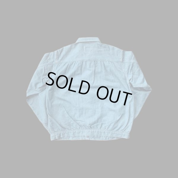 画像2: FULL COUNT フルカウント Linen Denim Triple Pleated Blouson (2)