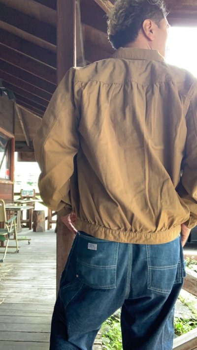 画像3: FULL COUNT フルカウント　Canvas Triple Pleated Blouson Brown