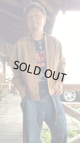 画像9: FULL COUNT フルカウント Canvas Triple Pleated Blouson Brown (9)