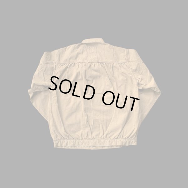 画像2: FULL COUNT フルカウント Canvas Triple Pleated Blouson Brown (2)