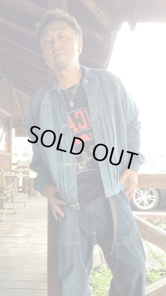 画像9: FULL COUNT フルカウント Linen Denim Triple Pleated Blouson (9)