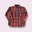 画像1: FULL COUNTフルカウント　HalfZip Pullover CrassicCHECK NEL SHIRTS  (1)