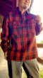 画像11: FULL COUNTフルカウント　HalfZip Pullover CrassicCHECK NEL SHIRTS  (11)