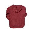 画像2: FULL COUNT(フルカウント）×６６別注ＨＥＡＶＹ　ＷＥＩＧＨＴ　ＷＡＦＦＬＥ　　ワッフルパーカー　BURGUNDY (2)