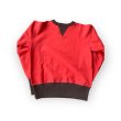 画像2: FULL COUNT 　両VTwo ToneCrewNeckSweatshirt　フルカウントスウェット RED (2)