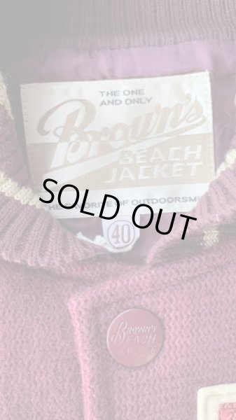 画像4: BROWN'S BEACH ブラウンズビーチ Varsity Jacket (30th Anniversary) スタジャン (4)