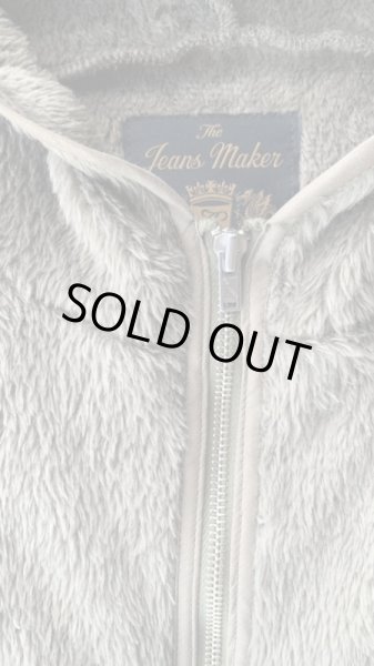 画像3:  FULL COUNT フルカウント Furry Fleece Hoodie Coat OLIVEオリーブ (3)