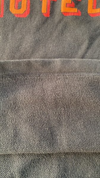 画像5: FULL COUNT(フルカウント)Relax Fit Sleeve Print Sweatshirt  Ink Black (5)