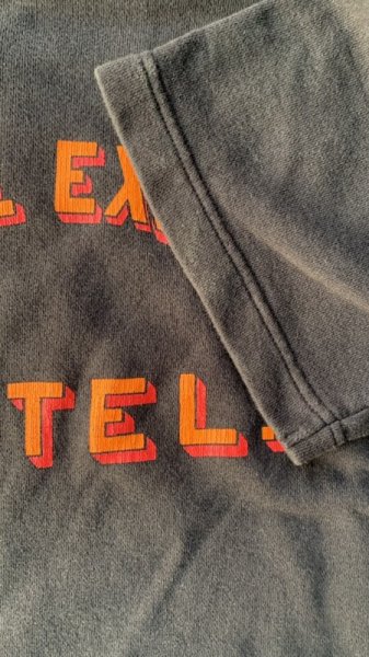 画像4: FULL COUNT(フルカウント)Relax Fit Sleeve Print Sweatshirt  Ink Black (4)