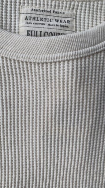 画像5: FULL COUNT(フルカウント)HEAVY WEIGHT WAFFLE  ワッフル ECRU (5)