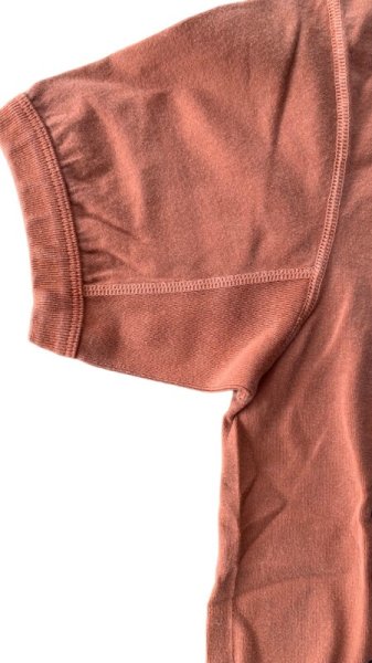 画像6: FULL COUNT(フルカウント)FLAT SEAM HEAVY WEIGHT S/S TEE ナンバリング BROWN (6)