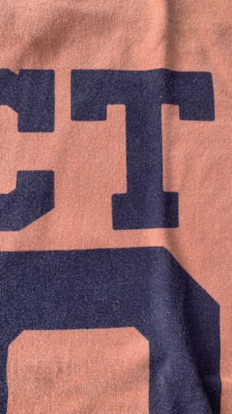 画像3: FULL COUNT(フルカウント)FLAT SEAM HEAVY WEIGHT S/S TEE ナンバリング BROWN (3)