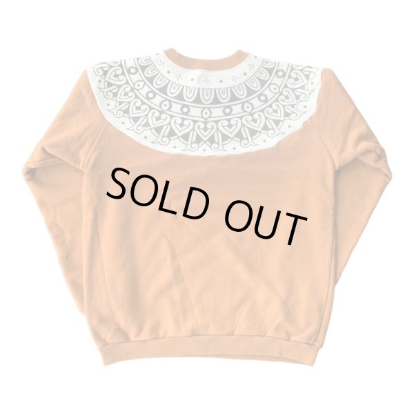 画像2: FULL COUNT  Tribal Pattern Sweatshirtsフルカウント　トライバルスウェット  Camel (2)