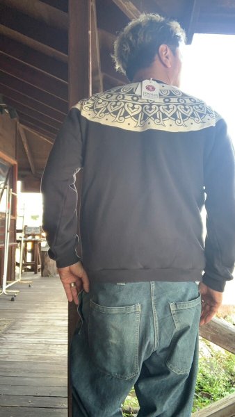 画像6: FULL COUNT  Tribal Pattern Sweatshirtsフルカウント トライバルスウェット  IncBlack (6)