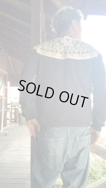 画像6: FULL COUNT  Tribal Pattern Sweatshirtsフルカウント　トライバルスウェット  IncBlack (6)