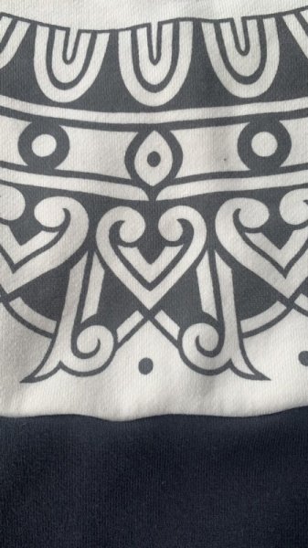 画像2: FULL COUNT  Tribal Pattern Sweatshirtsフルカウント トライバルスウェット  IncBlack (2)