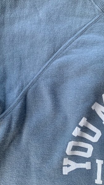 画像4: FULL COUNT  RaglanSleeve CollegeSweatshirt YOU MIGHT THINKフルカウントスウェット OldBlue (4)