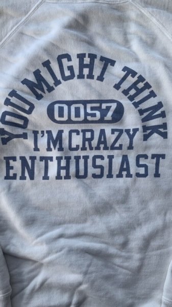 画像3: FULL COUNT  RaglanSleeve CollegeSweatshirt YOU MIGHT THINKフルカウントスウェット Off White (3)