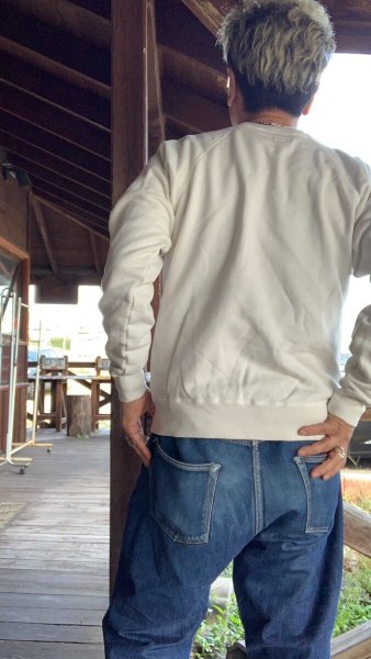 画像8: FULL COUNT  RaglanSleeve CollegeSweatshirt YOU MIGHT THINKフルカウントスウェット Off White (8)