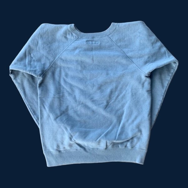 画像2: FULL COUNT  RaglanSleeve CollegeSweatshirt YOU MIGHT THINKフルカウントスウェット OldBlue (2)