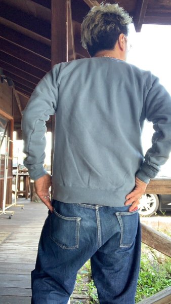 画像8: FULL COUNT  RaglanSleeve CollegeSweatshirt YOU MIGHT THINKフルカウントスウェット OldBlue (8)