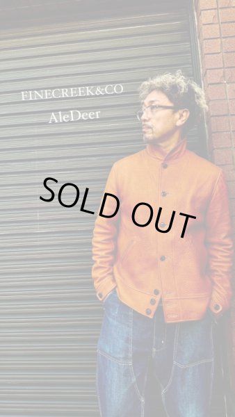 画像11:  FINE CREEK&CO ファインクリーク・アンド・コー  Ale JacketDeer エールジャケット鹿革 コサックジャケットsize44 (11)