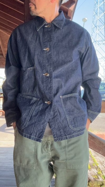 画像1: フルカウント FULL COUNT  Denim Chore Jaket（１０oz）