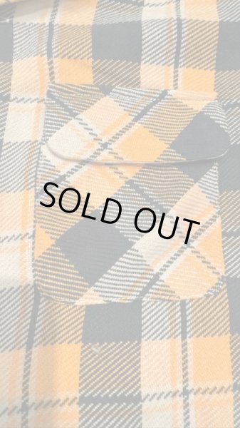 画像4: FULL COUNTフルカウント ORIGINAL COTTON CHECK FLANNEL OPEN COLLAR SHIRTS  (4)