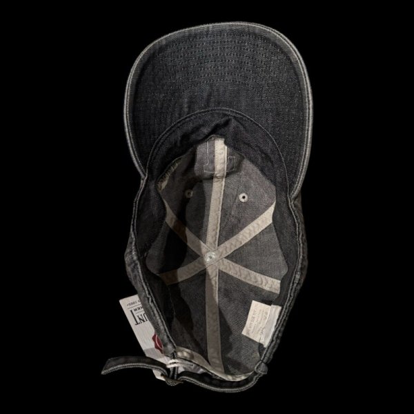 画像9: FULL COUNT フルカウント 6PANEL DENIM F BASEBALL CAP VINTAGE WASH (9)