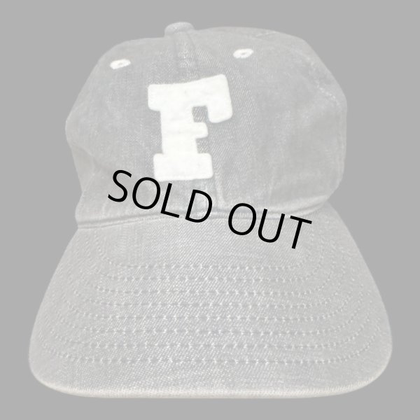画像3: FULL COUNT フルカウント　6PANEL DENIM F BASEBALL CAP　VINTAGE WASH (3)
