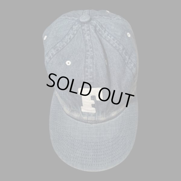画像4: FULL COUNT フルカウント　6PANEL DENIM F BASEBALL CAP　VINTAGE WASH (4)