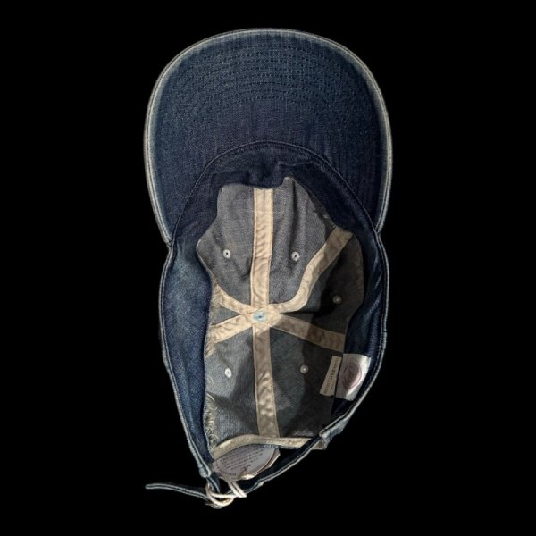 画像8: FULL COUNT フルカウント 6PANEL DENIM F BASEBALL CAP VINTAGE WASH (8)