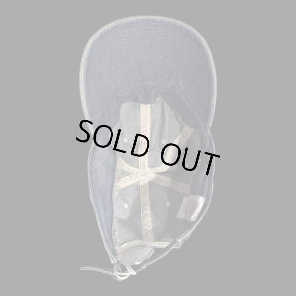 画像8: FULL COUNT フルカウント　6PANEL DENIM F BASEBALL CAP　VINTAGE WASH (8)