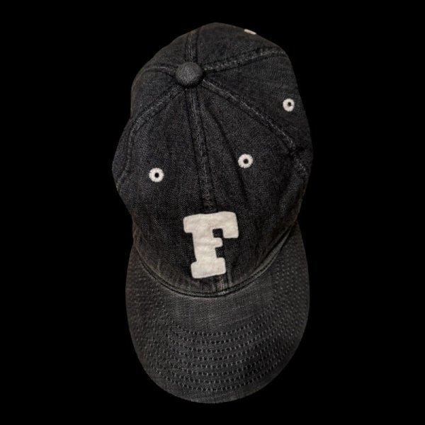 画像5: FULL COUNT フルカウント 6PANEL DENIM F BASEBALL CAP VINTAGE WASH (5)