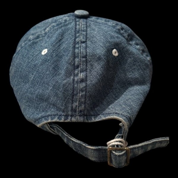 画像6: FULL COUNT フルカウント 6PANEL DENIM F BASEBALL CAP VINTAGE WASH (6)